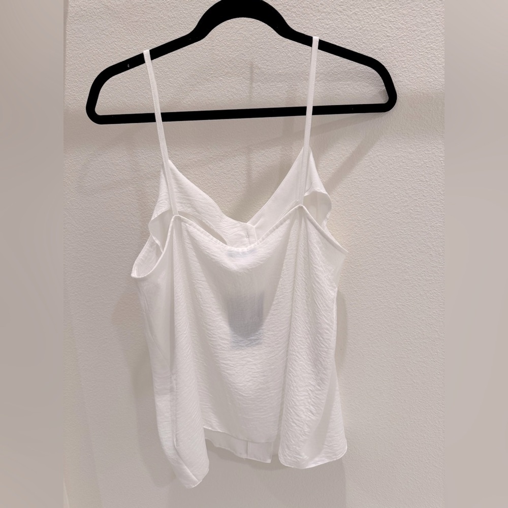 NWT White Button-Down Women's spaghetti strap top size xl - Picture 4 of 4